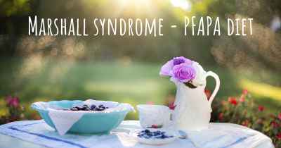 Marshall syndrome - PFAPA diet