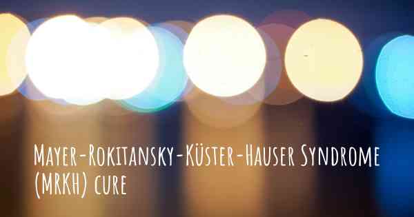 Mayer-Rokitansky-Küster-Hauser Syndrome (MRKH) cure