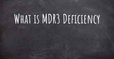 What is MDR3 Deficiency