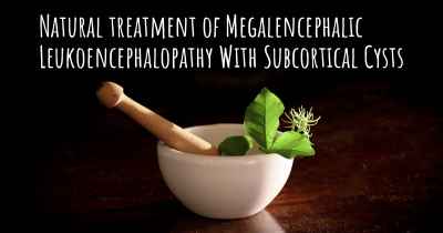 Natural treatment of Megalencephalic Leukoencephalopathy With Subcortical Cysts