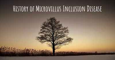 History of Microvillus Inclusion Disease