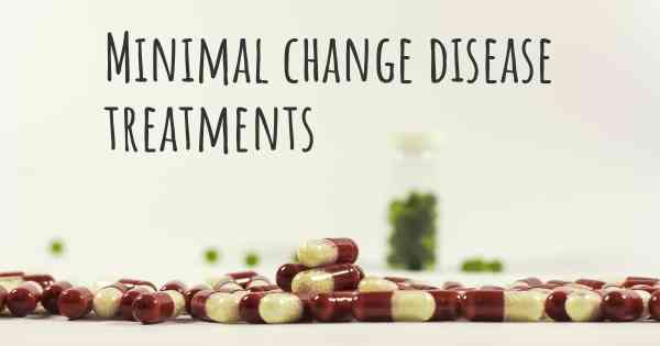 Minimal change disease treatments