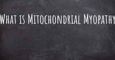 What is Mitochondrial Myopathy