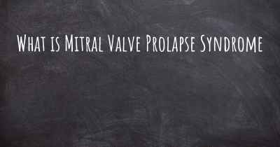 What is Mitral Valve Prolapse Syndrome