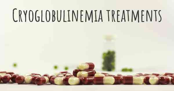 Cryoglobulinemia treatments