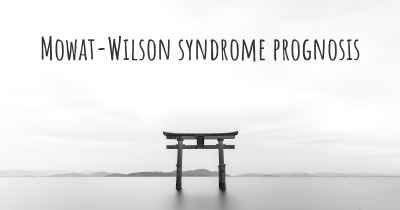 Mowat-Wilson syndrome prognosis