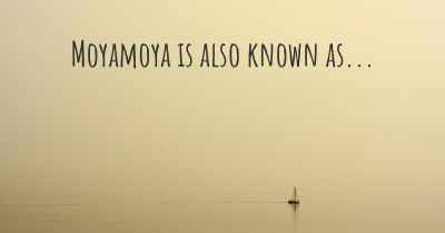 Moyamoya is also known as...