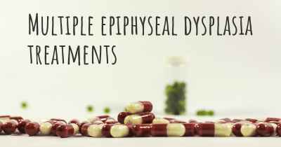Multiple epiphyseal dysplasia treatments