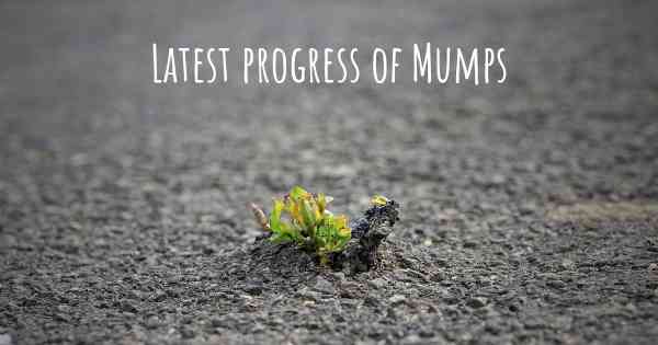 Latest progress of Mumps