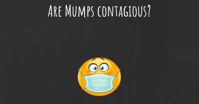 Are Mumps contagious?