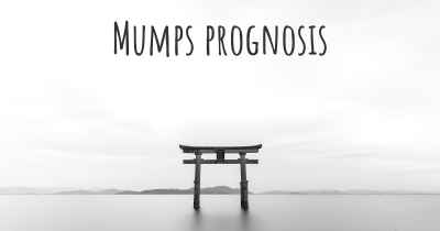 Mumps prognosis