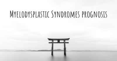 Myelodysplastic Syndromes prognosis