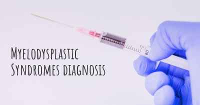 Myelodysplastic Syndromes diagnosis