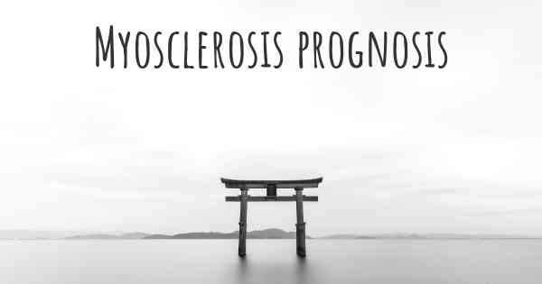 Myosclerosis prognosis