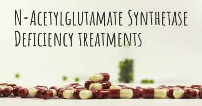 N-Acetylglutamate Synthetase Deficiency treatments