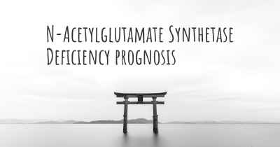N-Acetylglutamate Synthetase Deficiency prognosis