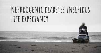 Nephrogenic diabetes insipidus life expectancy