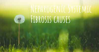 Nephrogenic Systemic Fibrosis causes