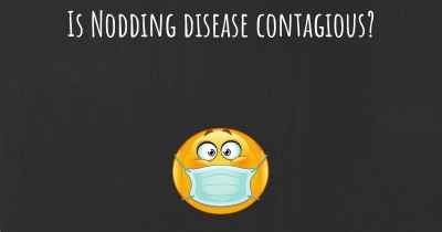 Is Nodding disease contagious?