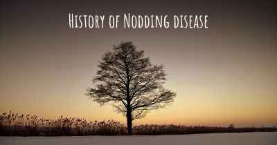 History of Nodding disease