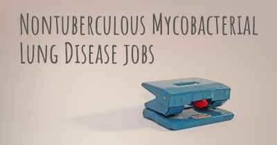 Nontuberculous Mycobacterial Lung Disease jobs