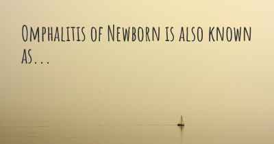 Omphalitis of Newborn is also known as...