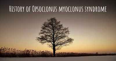 History of Opsoclonus myoclonus syndrome