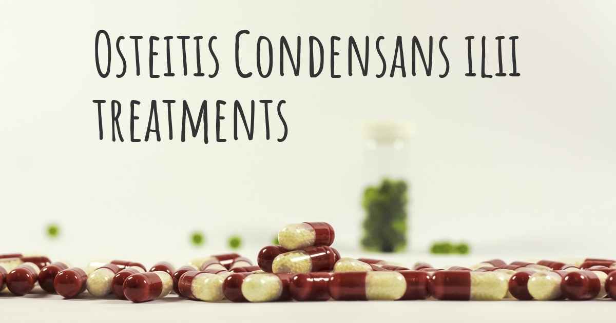 What are the best treatments for Osteitis Condensans ilii?