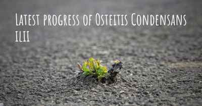 Latest progress of Osteitis Condensans ilii