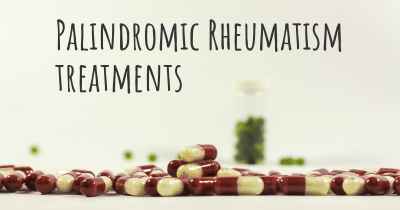 Palindromic Rheumatism treatments