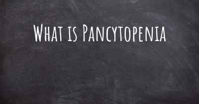 What is Pancytopenia