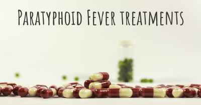 Paratyphoid Fever treatments