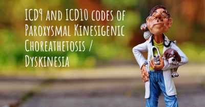 ICD9 and ICD10 codes of Paroxysmal Kinesigenic Choreathetosis / Dyskinesia