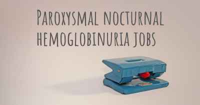 Paroxysmal nocturnal hemoglobinuria jobs