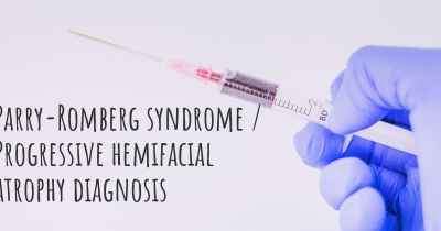 Parry-Romberg syndrome / Progressive hemifacial atrophy diagnosis