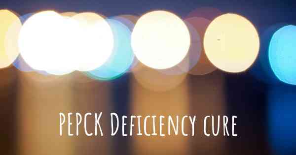 PEPCK Deficiency cure