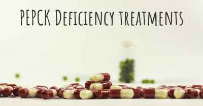 PEPCK Deficiency treatments