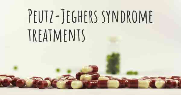 Peutz-Jeghers syndrome treatments