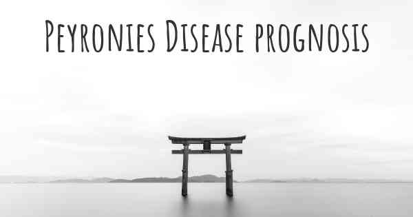 Peyronies Disease prognosis
