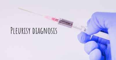 Pleurisy diagnosis