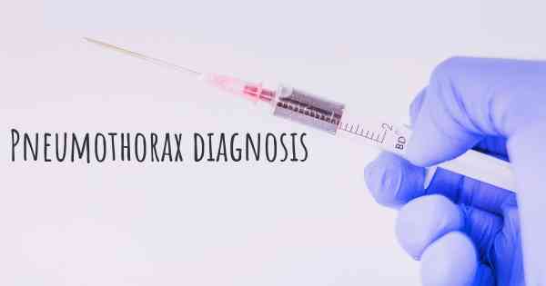 Pneumothorax diagnosis