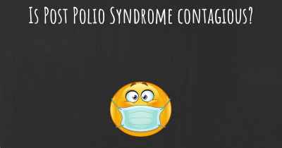 Is Post Polio Syndrome contagious?