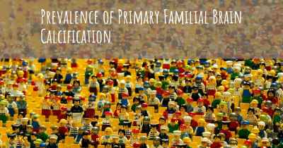 Prevalence of Primary Familial Brain Calcification