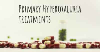 Primary Hyperoxaluria treatments
