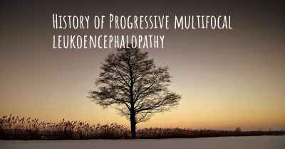 History of Progressive multifocal leukoencephalopathy