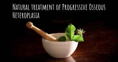 Natural treatment of Progressive Osseous Heteroplasia