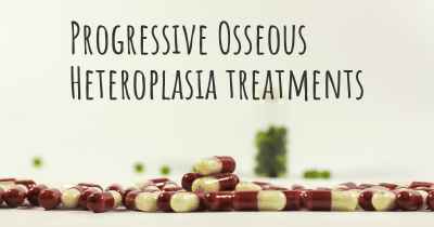 Progressive Osseous Heteroplasia treatments