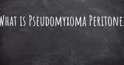 What is Pseudomyxoma Peritonei