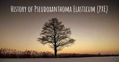 History of Pseudoxanthoma Elasticum (PXE)