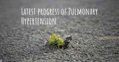 Latest progress of Pulmonary Hypertension